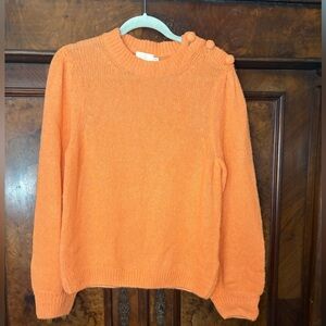 EUC Nation Ltd.- Crewneck Sweater in Tangerine. Size S